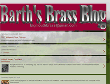 Tablet Screenshot of barthsbrassblog.com